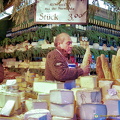 Fresh baguette and cheeses